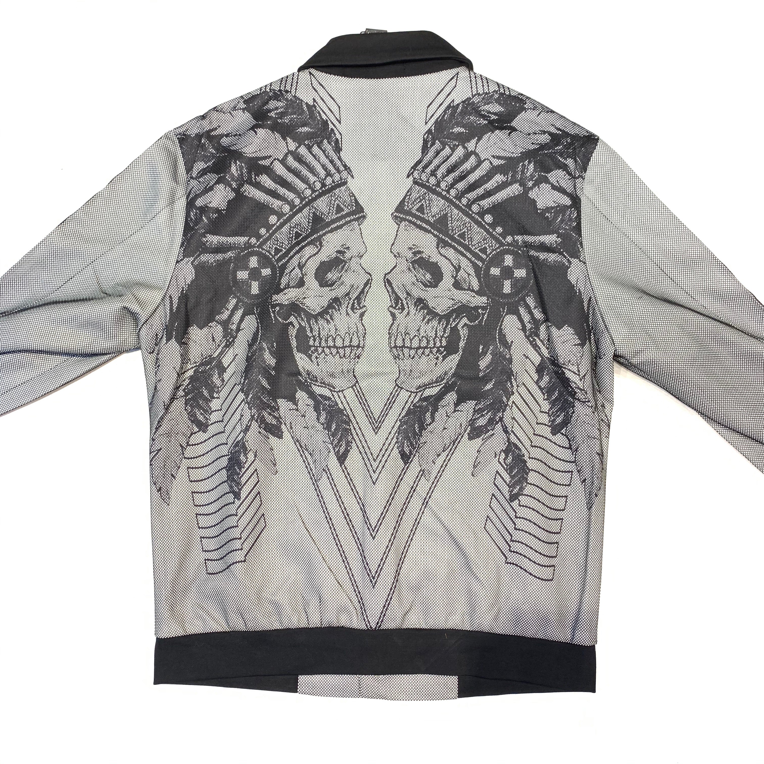 Angelino Monochrome Skull Light weight Spring Jacket - Dudes Boutique