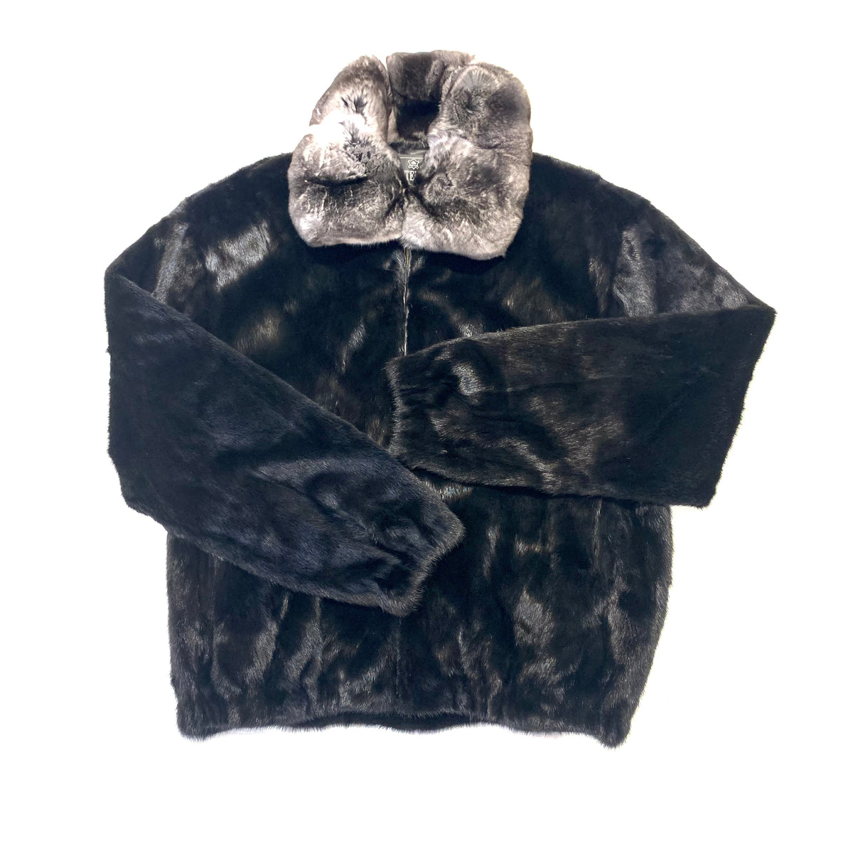 Kashani Chinchilla Collar Full Mink Fur Coat - Dudes Boutique