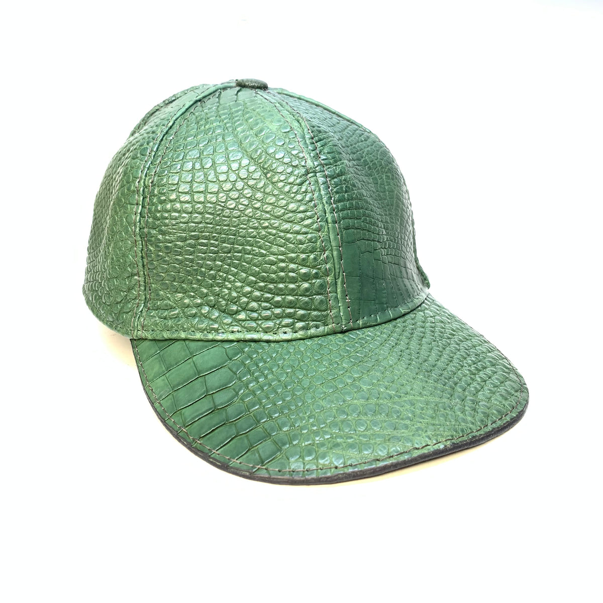 Kashani Money Green All-Over Alligator StrapBack Hat - Dudes Boutique