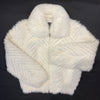 Kashani Women's White Mink Tail Fur Coat - Dudes Boutique