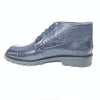 Los Altos Navy Blue Stingray Lizard Lace Up Ankle Boots - Dudes Boutique