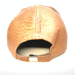 Kashani Tan All-Over Alligator StrapBack Hat - Dudes Boutique