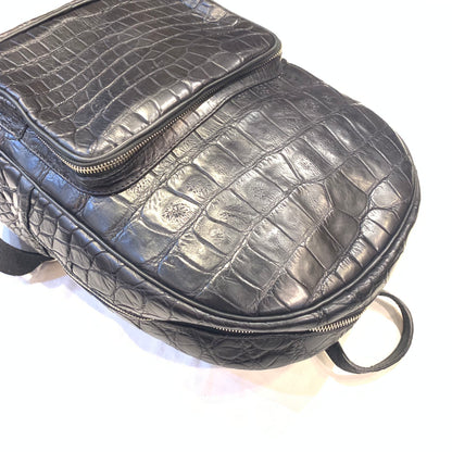 Kashani Black All-Over Alligator Backpack - Dudes Boutique
