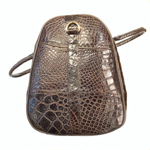 Kashani Brown Full Alligator Body Duffle Bag - Dudes Boutique