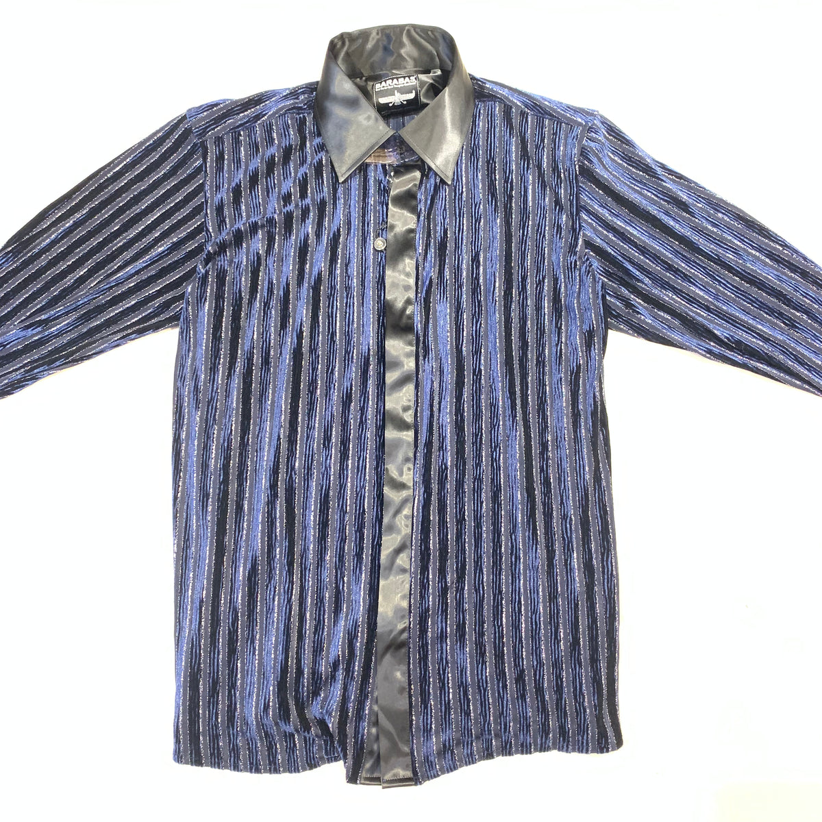 Barabas ULTRAMODERN Navy Shine Button Up Shirt - Dudes Boutique