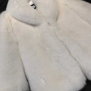 Barya NewYork Men's Full Arctic White Fox Fur Coat - Dudes Boutique