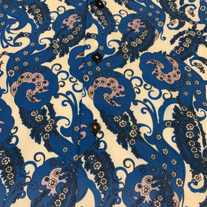 BENZINY Men's Royal blue Paisley Button Shirts - Dudes Boutique