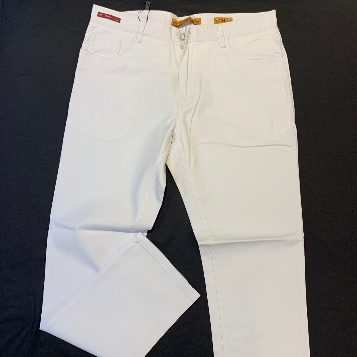 Enzo Albert-5 White High-end Pants - Dudes Boutique