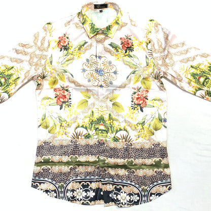 Barocco Men's Multi Color Monarch Button Up Shirt - Dudes Boutique