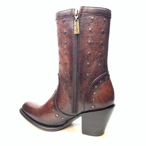 Los Altos Ladies Sunflower Studded Bovine Leather Bootie - Dudes Boutique