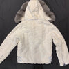 Kashani White Mink Diamond Cut Hooded Silver Fox Bomber Jacket - Dudes Boutique