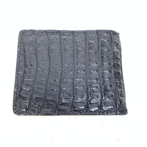 Black Crocodile Hornback Wallet - Dudes Boutique