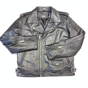 Jakewood Classic Black Biker Jacket - Dudes Boutique