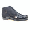 Mauri 2831 'Chicago' Black Ostrich Leg/Hornback Tail/Calf Ankle Boots - Dudes Boutique