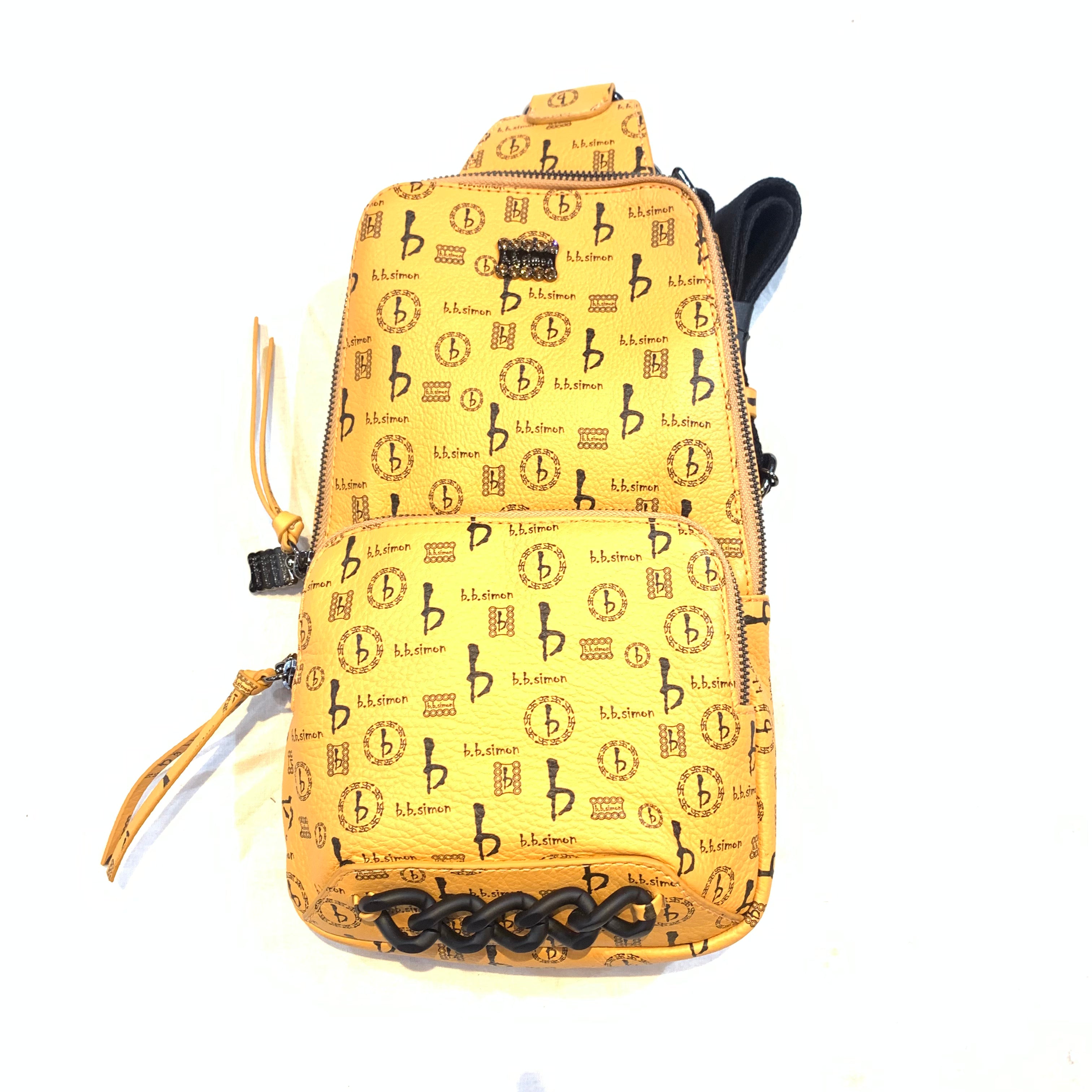 b.b. Simon BB Pattern Sling Bag - Butterscotch - Dudes Boutique