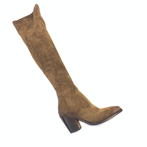 Jo Ghost Ladies Suede Leather Knee Boots - Dudes Boutique