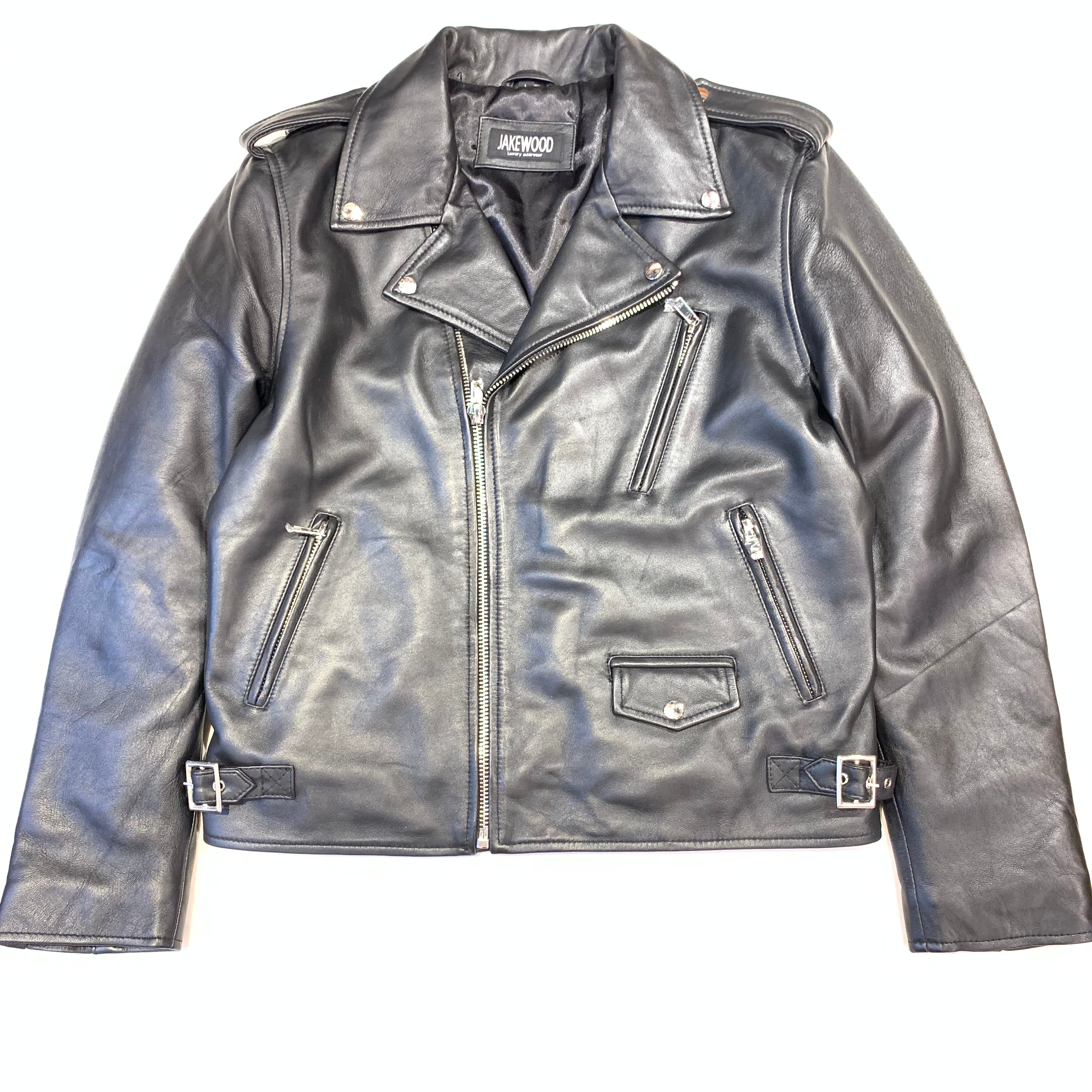 Jakewood Classic Black Biker Jacket - Dudes Boutique