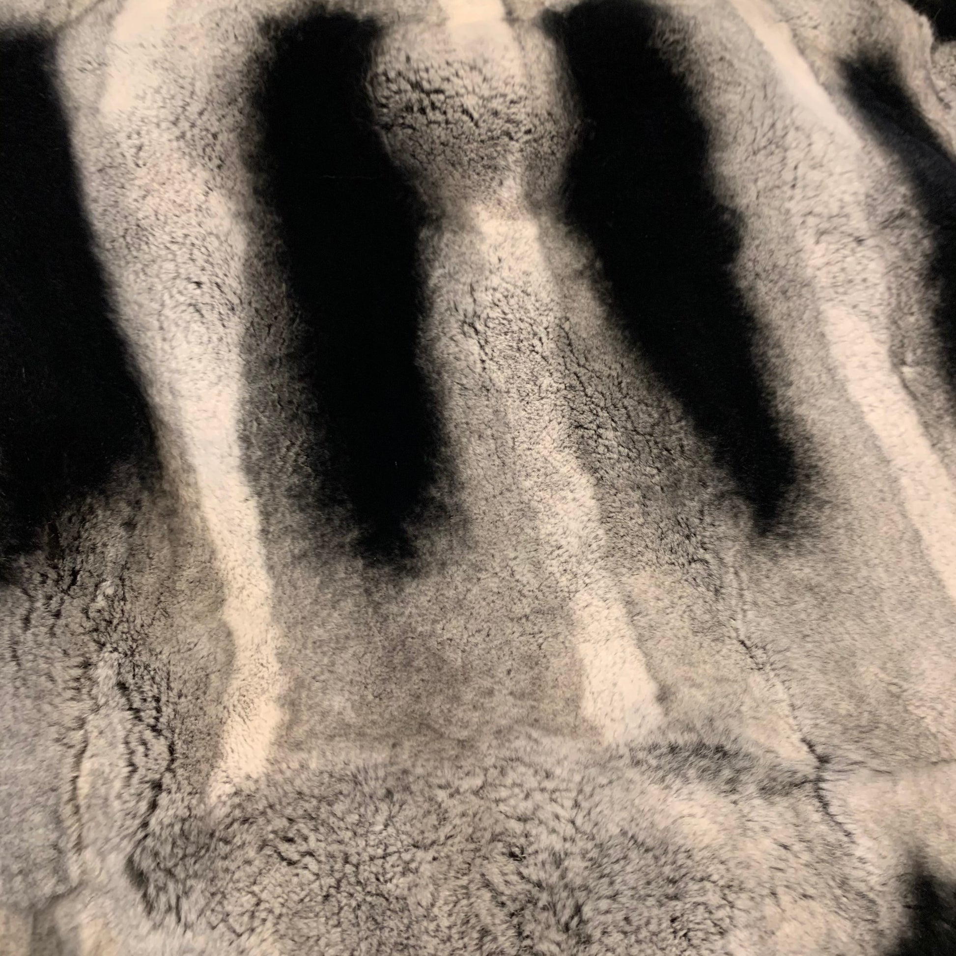 Volare Men's Rex Rabbit Chinchilla Fur Coat - Dudes Boutique