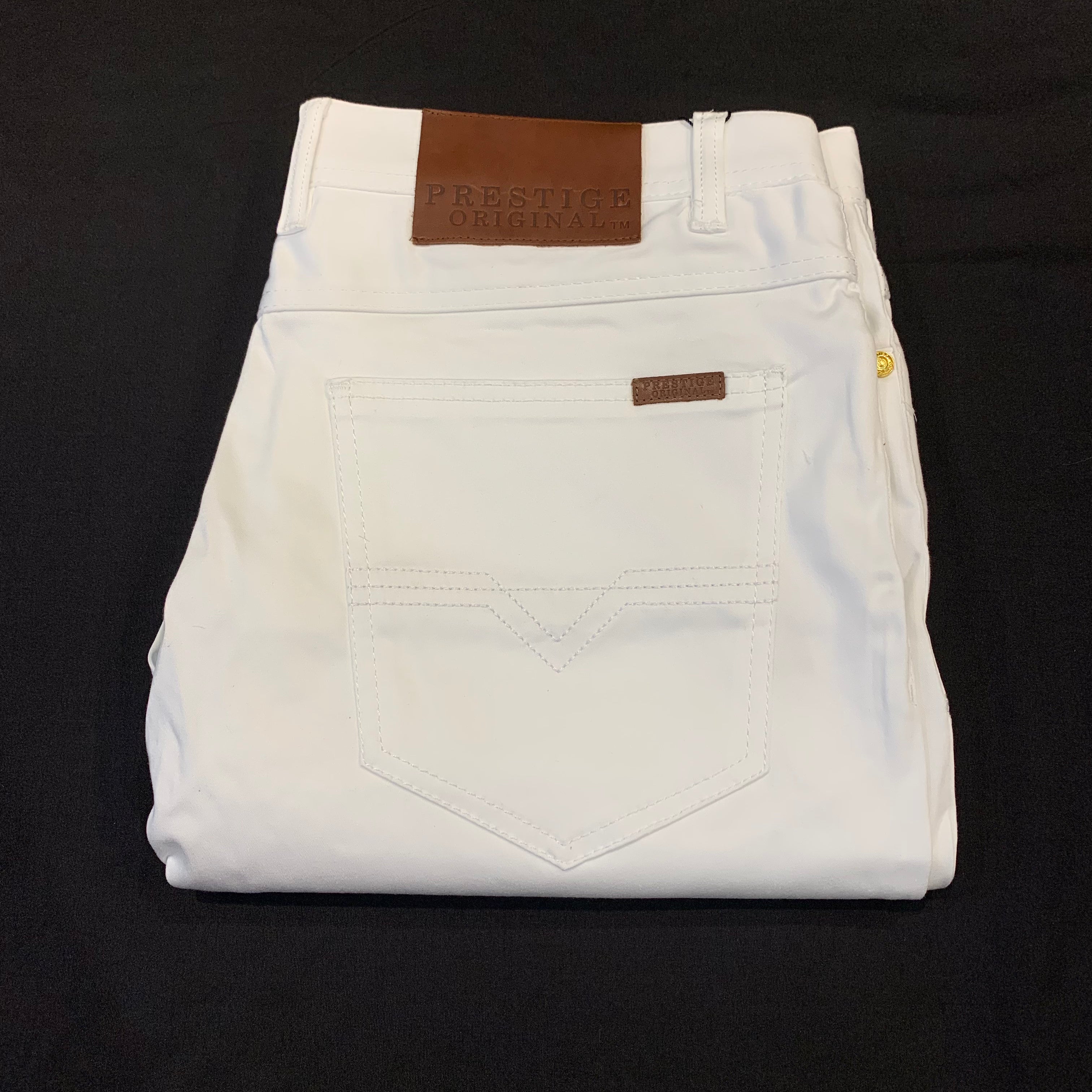 Prestige Men's White High-end Pants - Dudes Boutique