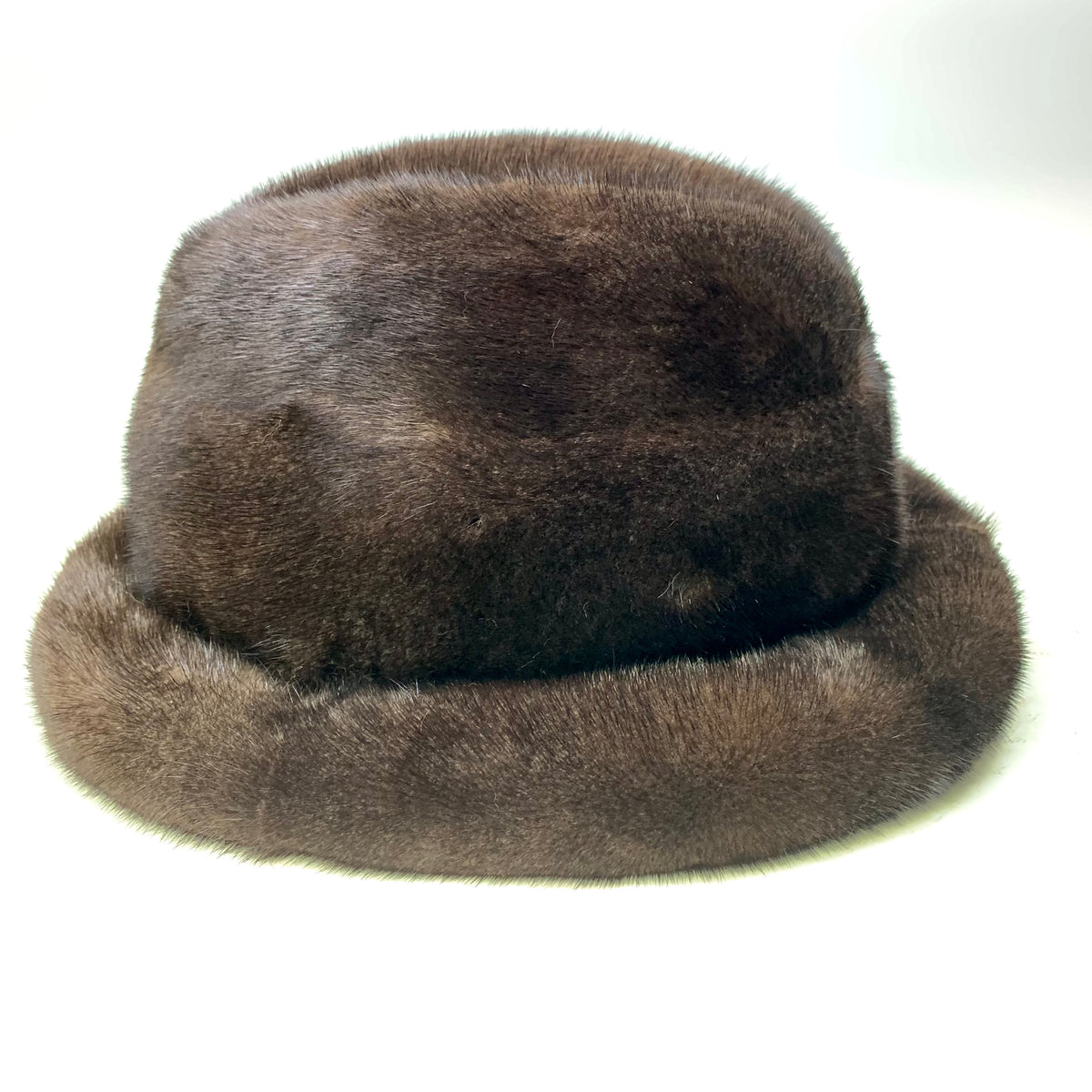 Kashani Men's Brown Full Mink Fur Top Hat - Dudes Boutique