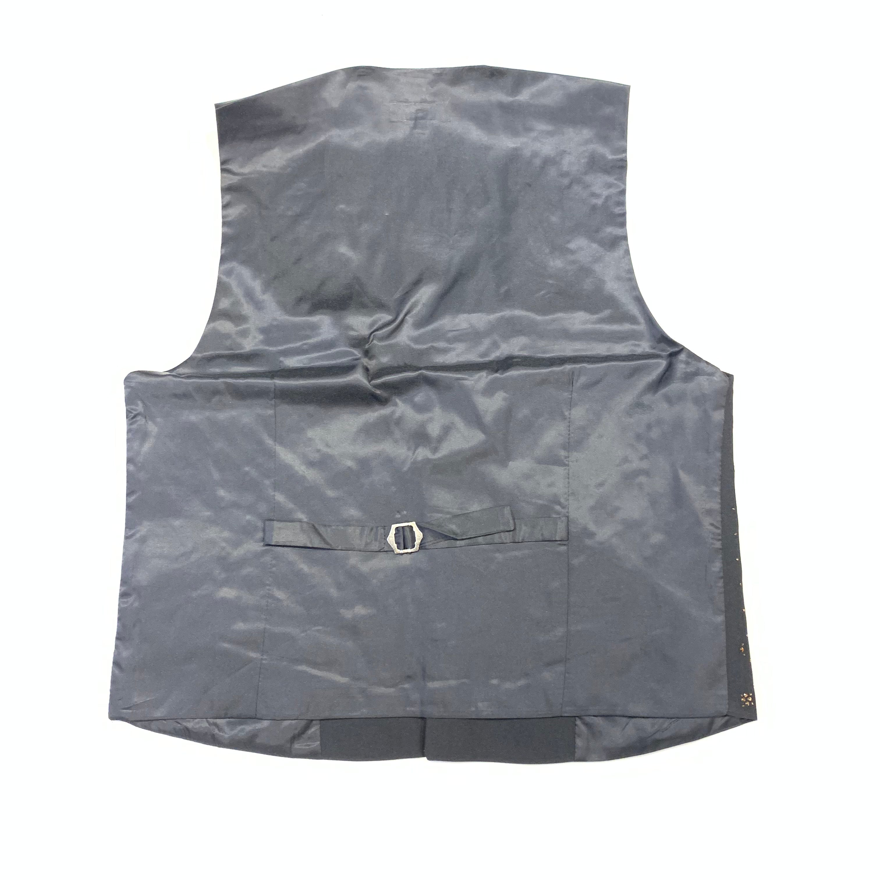 Barocco Men's Black Gold Crystal Dress Vest - Dudes Boutique