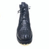 Safari Black All-Over Crocodile Horn-back Boots - Dudes Boutique