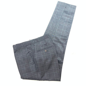 Barabas Black/Grey Checkered Plaid Dress Pants - Dudes Boutique