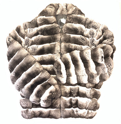 Kashani Men's Full Skin Chinchilla Bomber Fur Coat - Dudes Boutique
