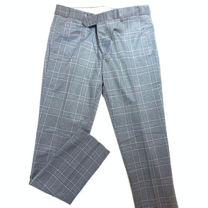 Barabas Black/Grey Checkered Plaid Dress Pants - Dudes Boutique