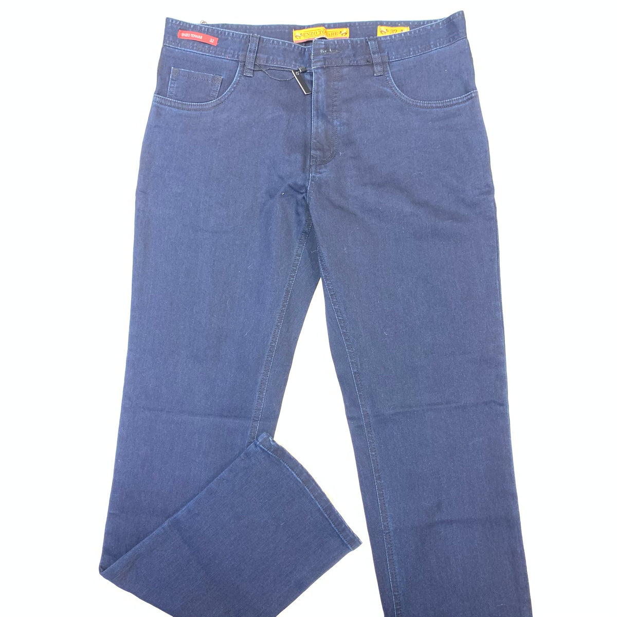 Enzo Alpha-242 Blue Denim High-End Pants - Dudes Boutique