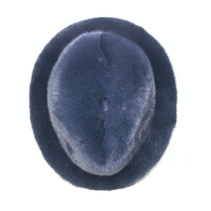 Kashani Men's Navy Full Mink Fur Top Hat - Dudes Boutique