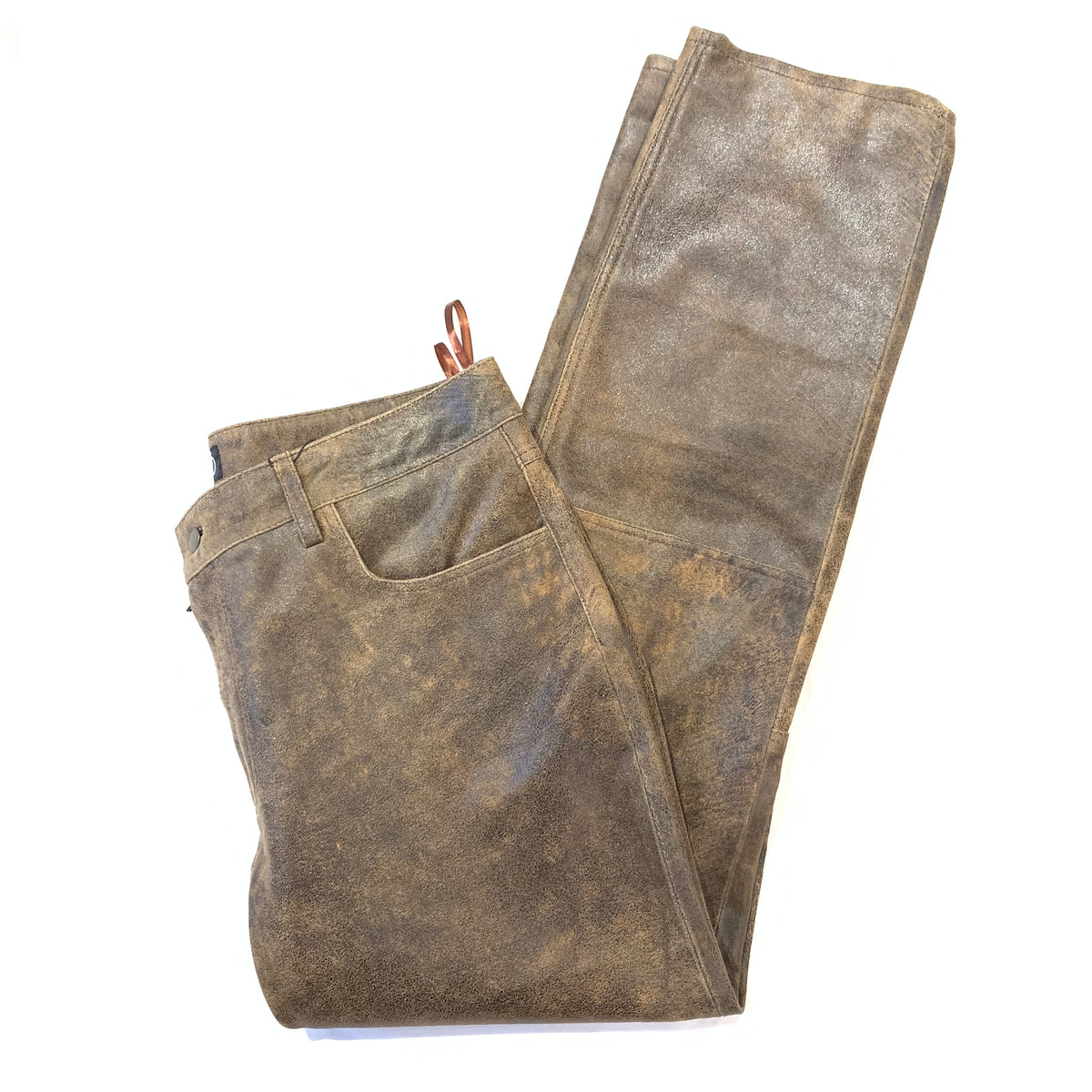 Kashani Men's Jungle Lambskin Straight Cut Leather Pants - Dudes Boutique
