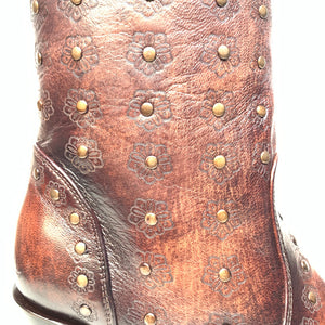 Los Altos Ladies Sunflower Studded Bovine Leather Bootie - Dudes Boutique