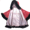 Barya NewYork Wine Wool Hooded Fox Fur Poncho - Dudes Boutique