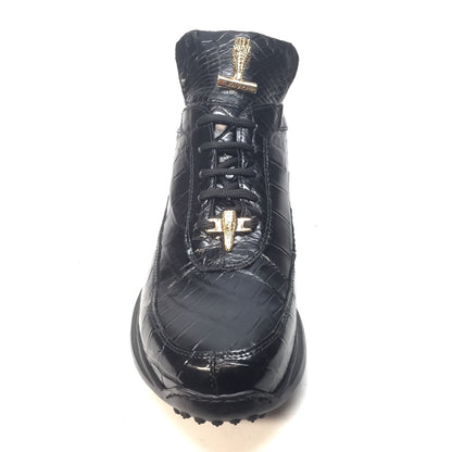 Mauri - 8814/3 All Over Alligator Lace Up Sneakers - Dudes Boutique