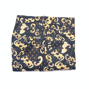 Barabas Black Gold Royal Print Dress Pants - Dudes Boutique