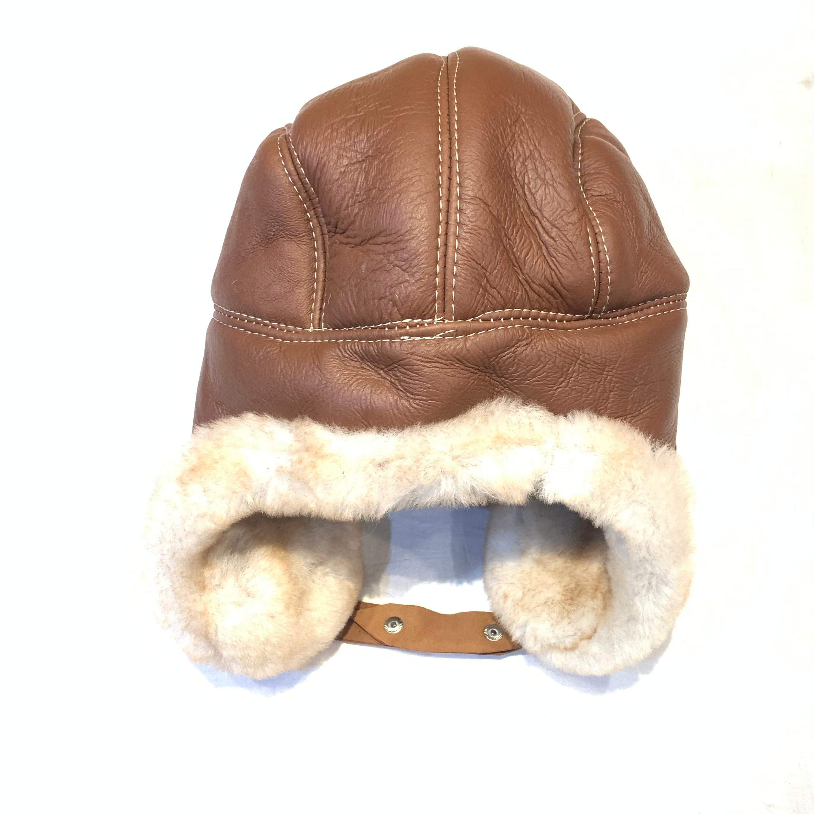 Kashani Cognac Shearling Aviator Hat - Dudes Boutique