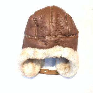 Kashani Cognac Shearling Aviator Hat - Dudes Boutique