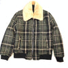Inserch Green Plaid Shearling Collar Jacket - Dudes Boutique
