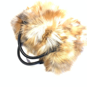 Volare Ladies Red Fox Fur Handbag - Dudes Boutique