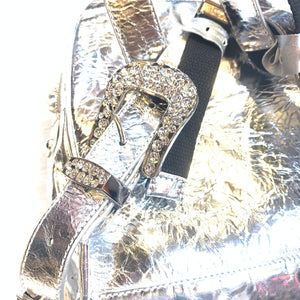 b.b. Simon Medium Backpack - Silver - Dudes Boutique