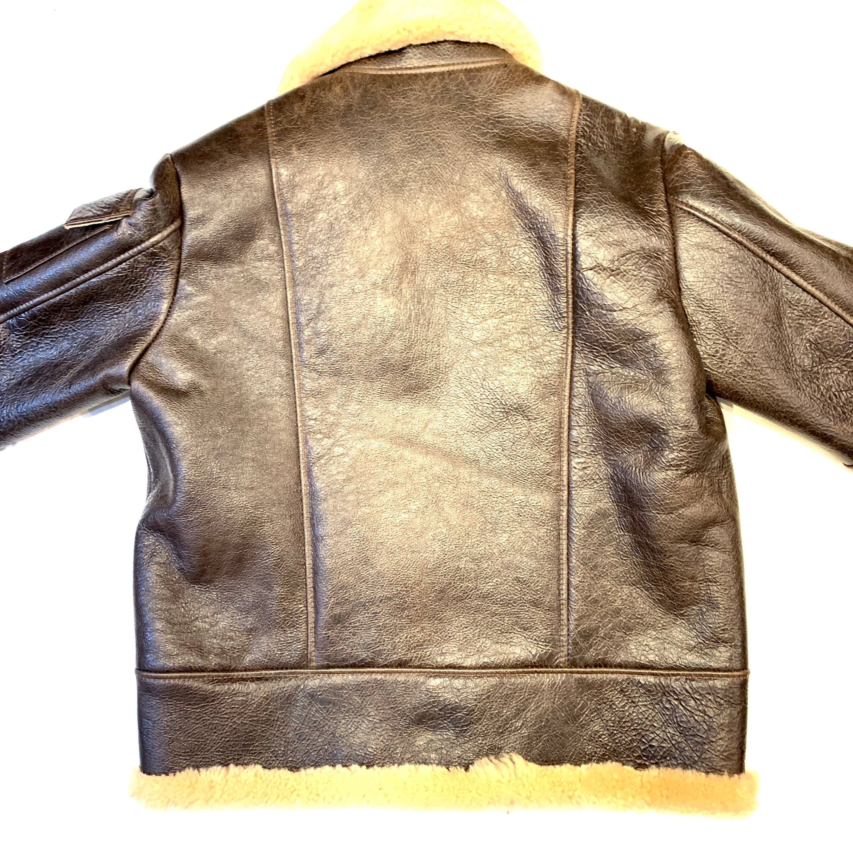 Kashani Chocolate Aviator Flight Shearling Jacket - Dudes Boutique