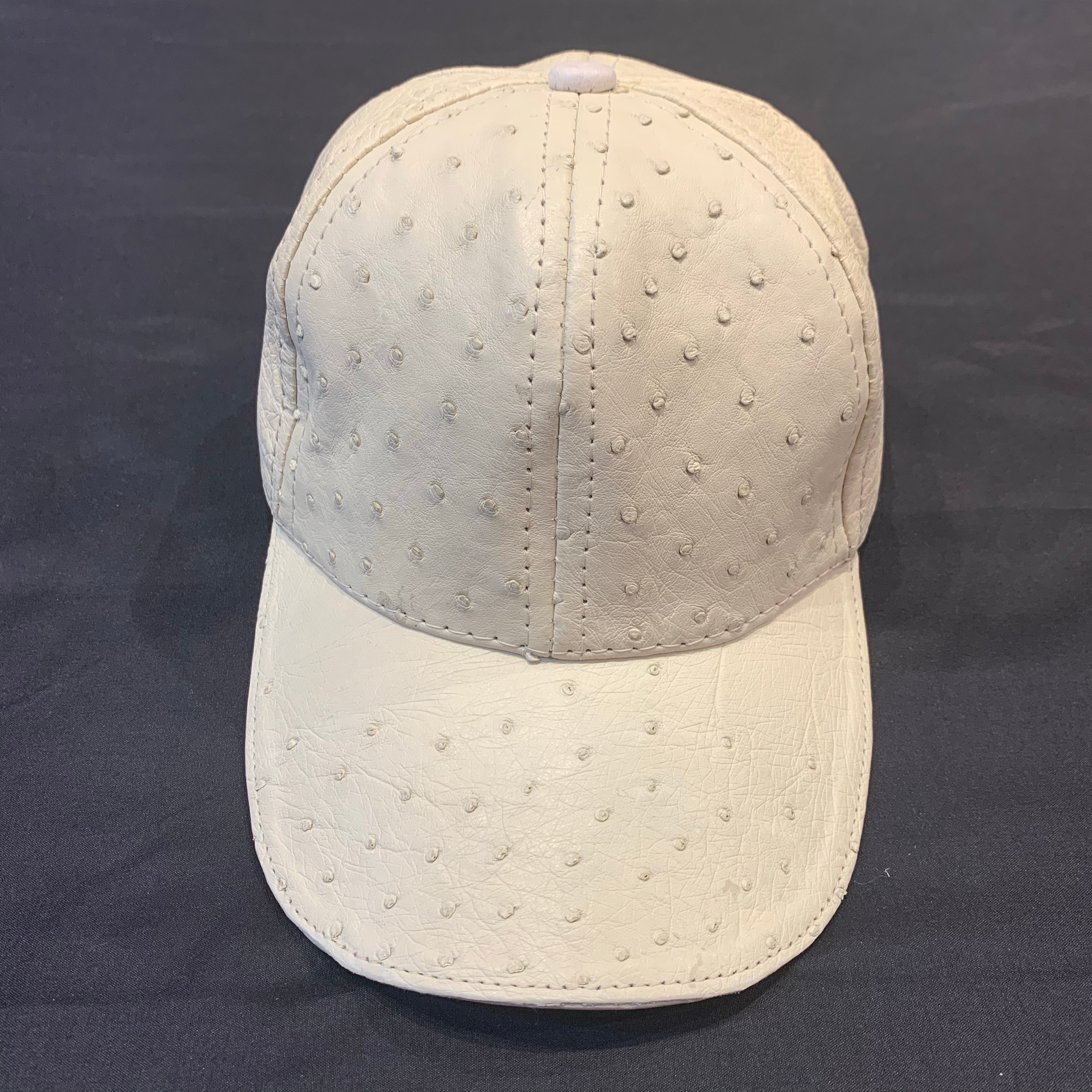 Kashani Ostrich Quill Cream Strap-back Hat - Dudes Boutique