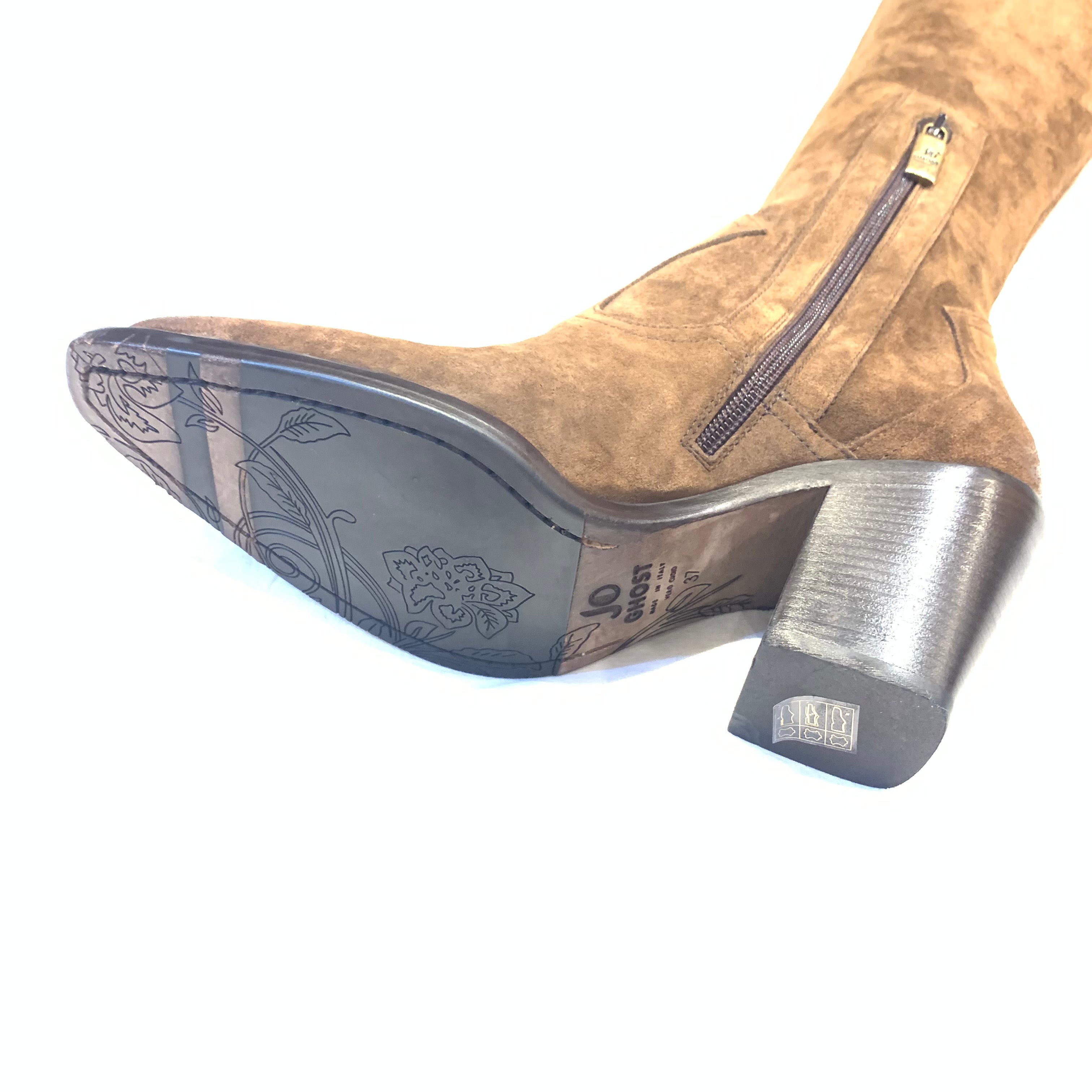 Jo Ghost Ladies Suede Leather Knee Boots – Dudes Boutique