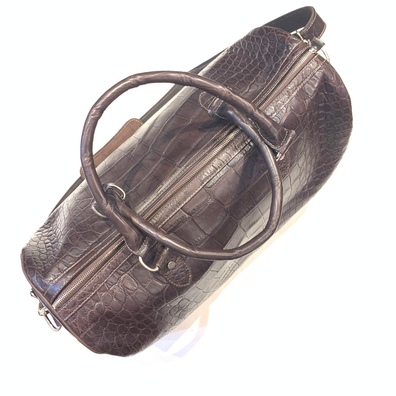 Wholesale Luxury real exotic genuine ostrich skin leather duffle travel  weekend bag From m.