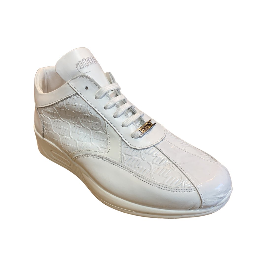 Mauri M770 White Crocodile Sneakers - Dudes Boutique