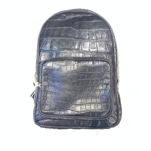 Kashani Black All-Over Alligator Backpack - Dudes Boutique