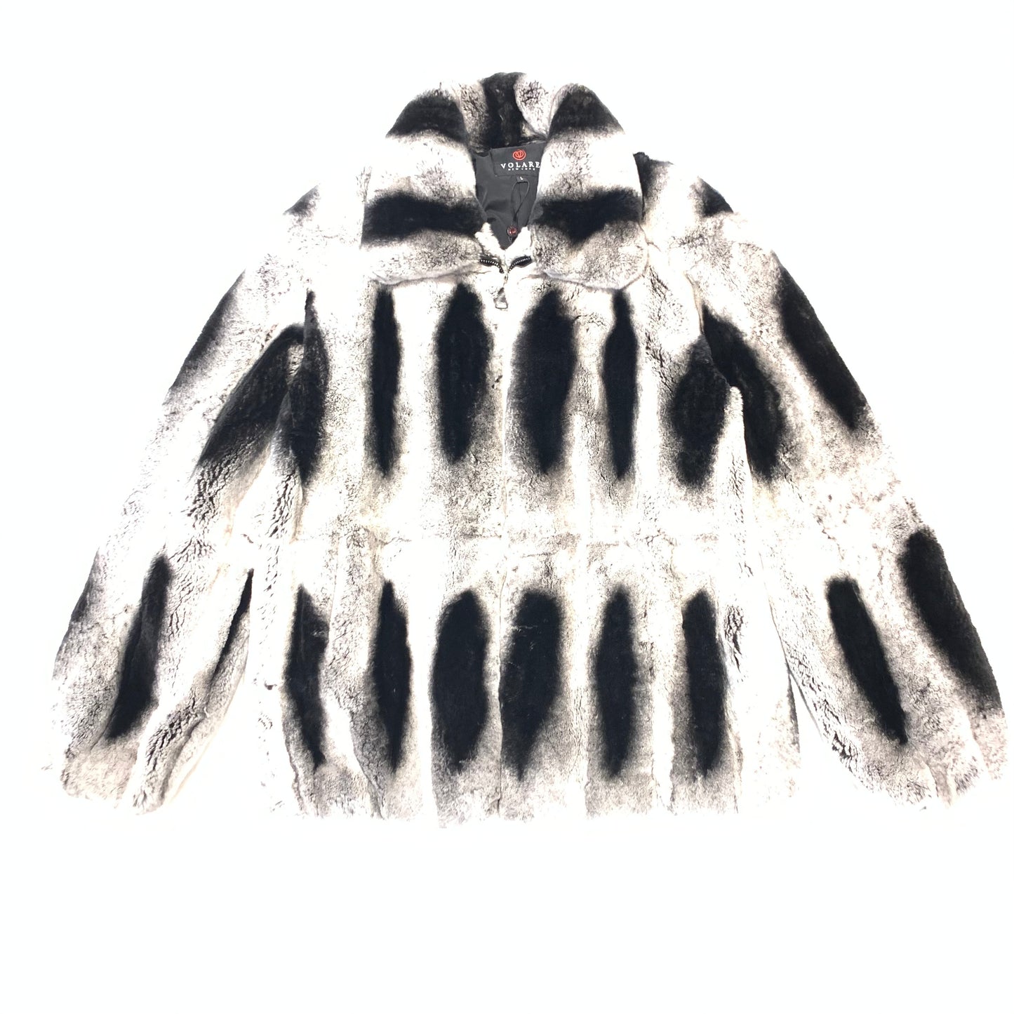 Volare Men's Rex Rabbit Chinchilla Fur Coat - Dudes Boutique