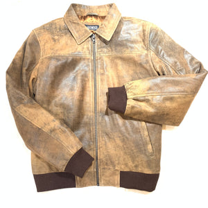 Kashani Jungle Lambskin Bomber Jacket - Dudes Boutique