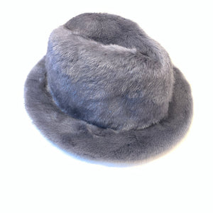 Kashani Men's Grey Full Mink Fur Top Hat - Dudes Boutique